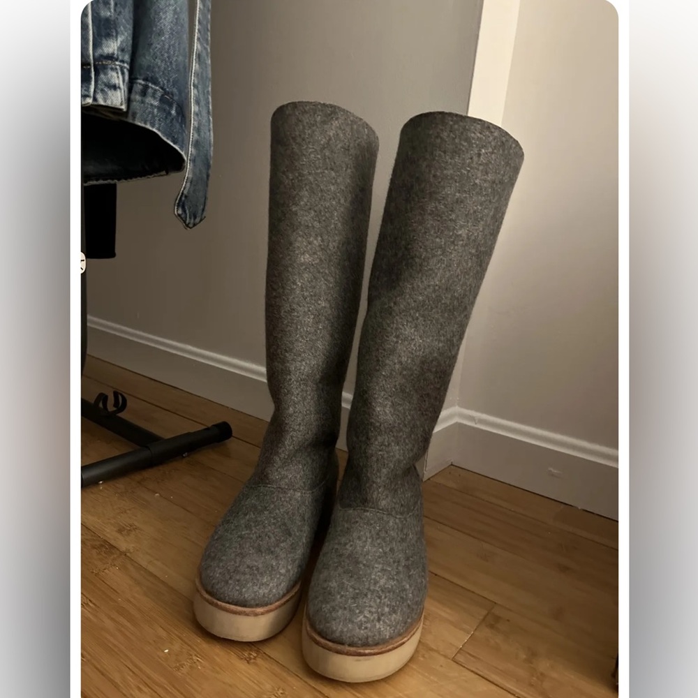 Lauren manoogian grey felt knee high boot.


True to size